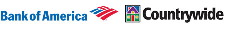 logos for Bank of America, Countrywide