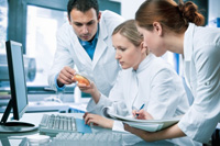 students at a computer