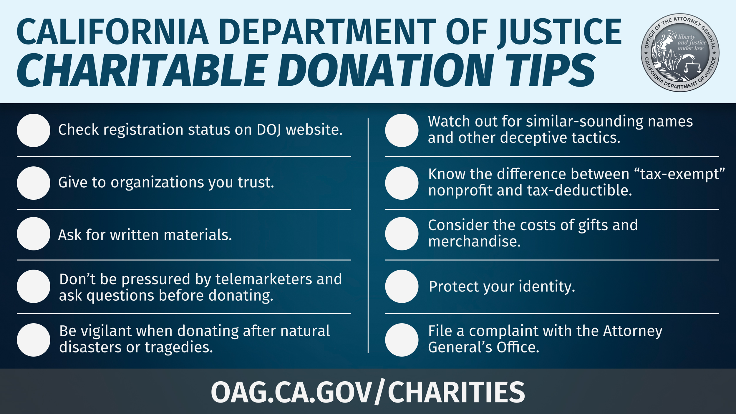COVID-19 Charity Donation Tips Infographic