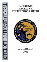 California Electronic Interceptions Report - Annual Report 2022