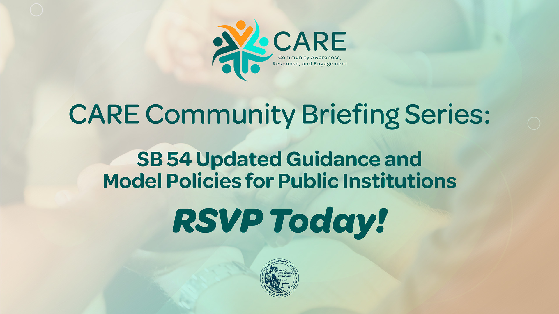 CARE Community Briefing Series Flyer