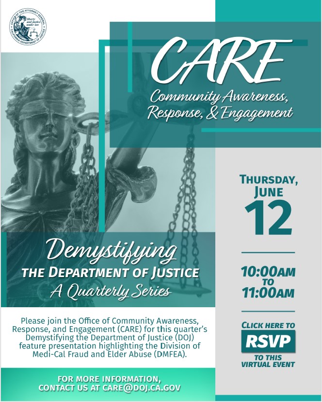Division of Medi-Cal Fraud and Abuse (DMFEA) flyer