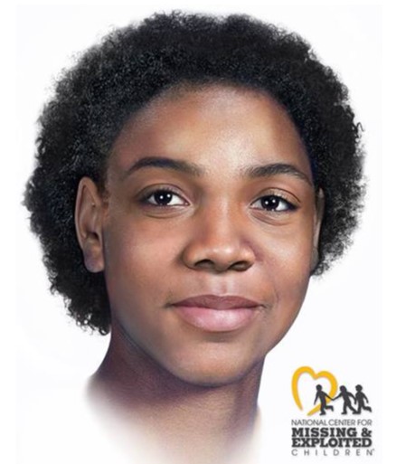 Rendering/Sketch of Black Female for Unidentified Deceased Victim