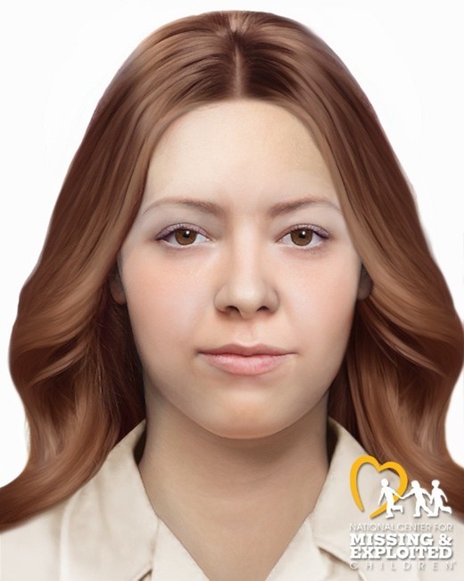 1975-1976 Sketch of White Female for Unidentified Deceased Victim